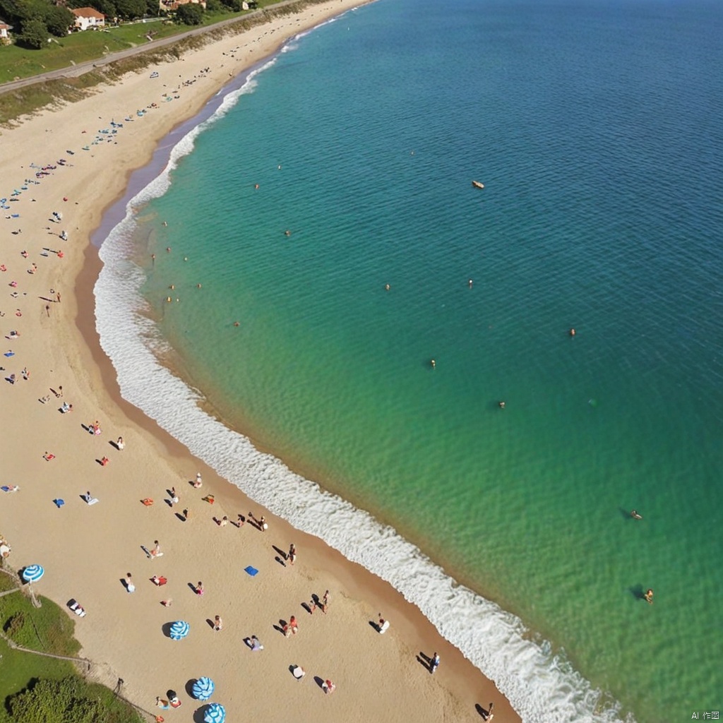 beach,  sea on Tensor.Art