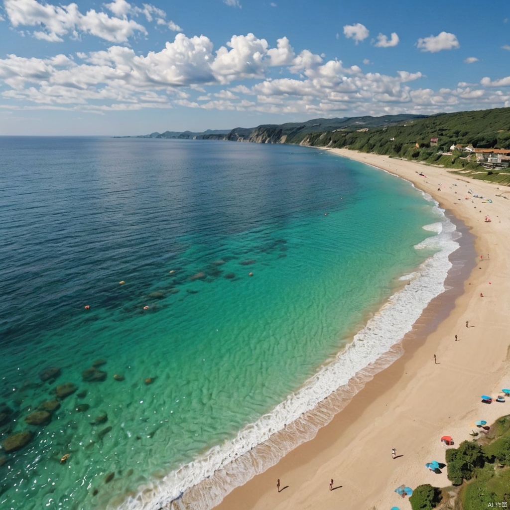 beach,  sea on Tensor.Art