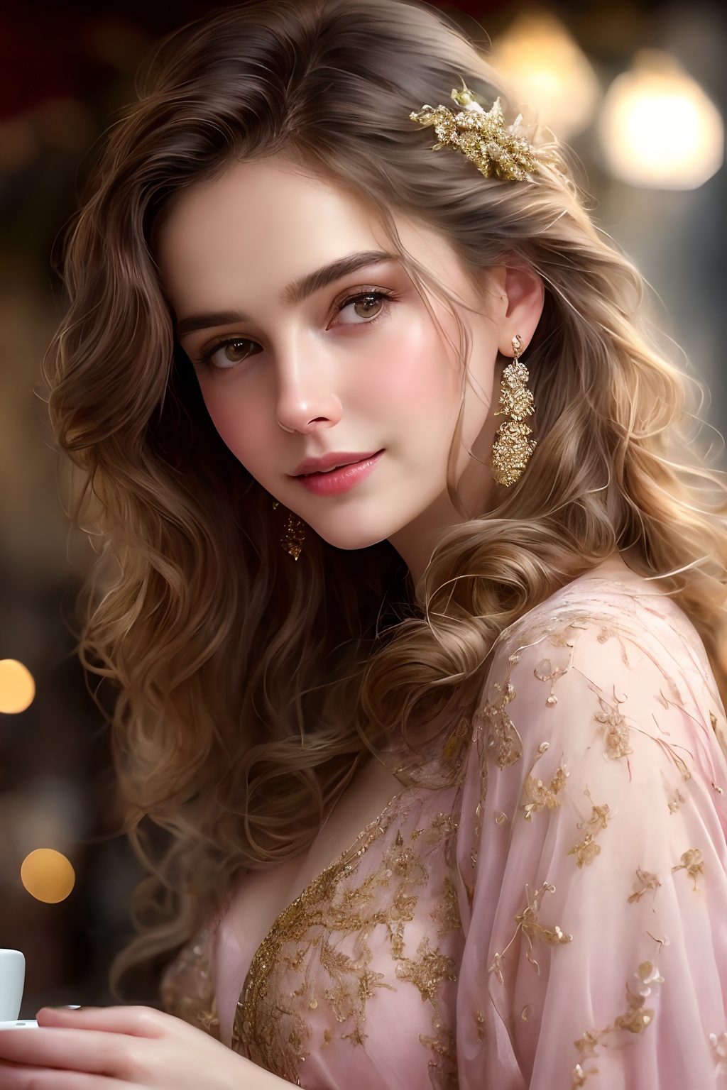 closeup face,  stunningly beautiful (((extremely innocent face ))),  wild hair on Tensor.Art