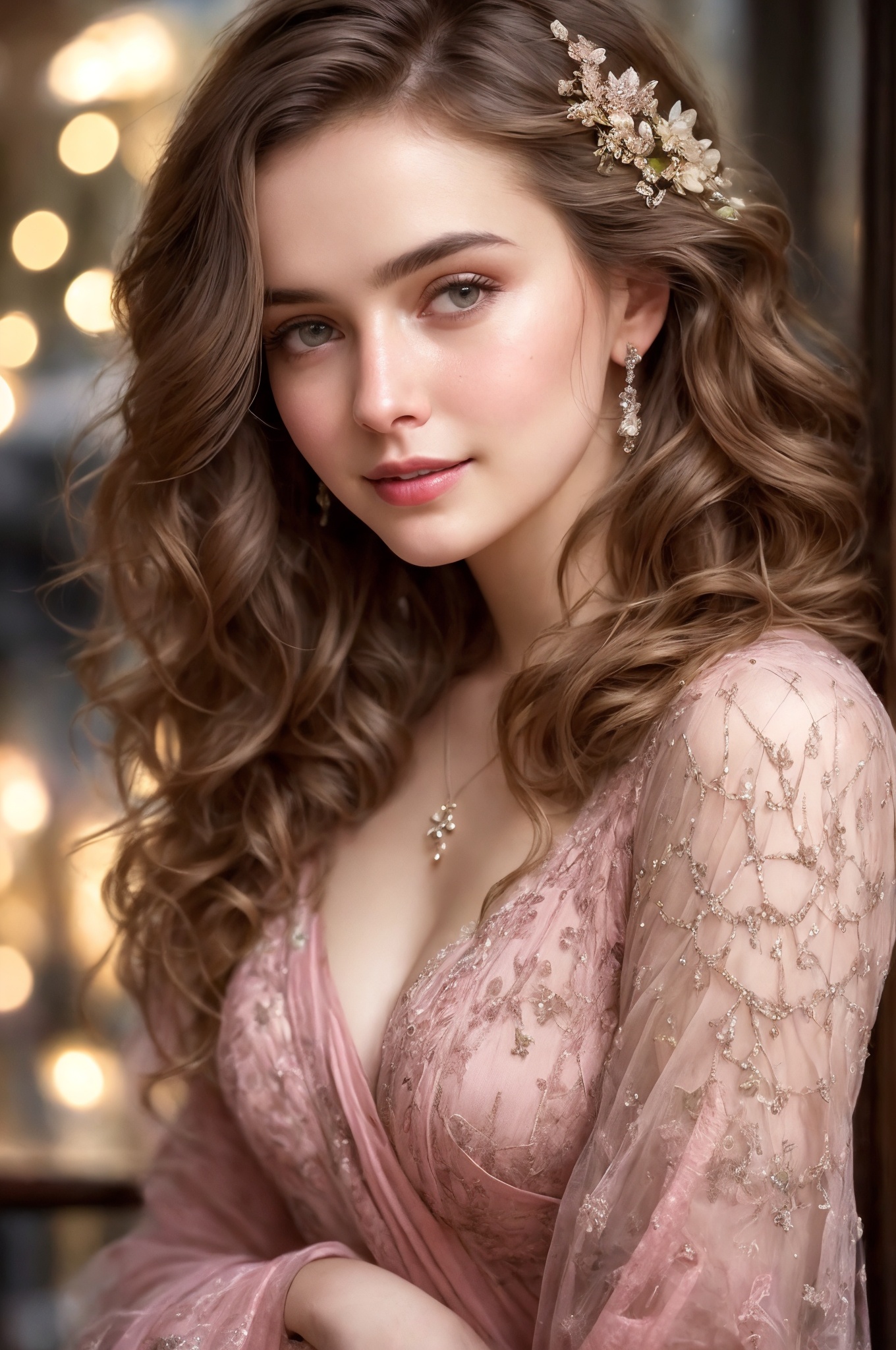 closeup face,  stunningly beautiful (((extremely innocent face ))),  wild hair on Tensor.Art