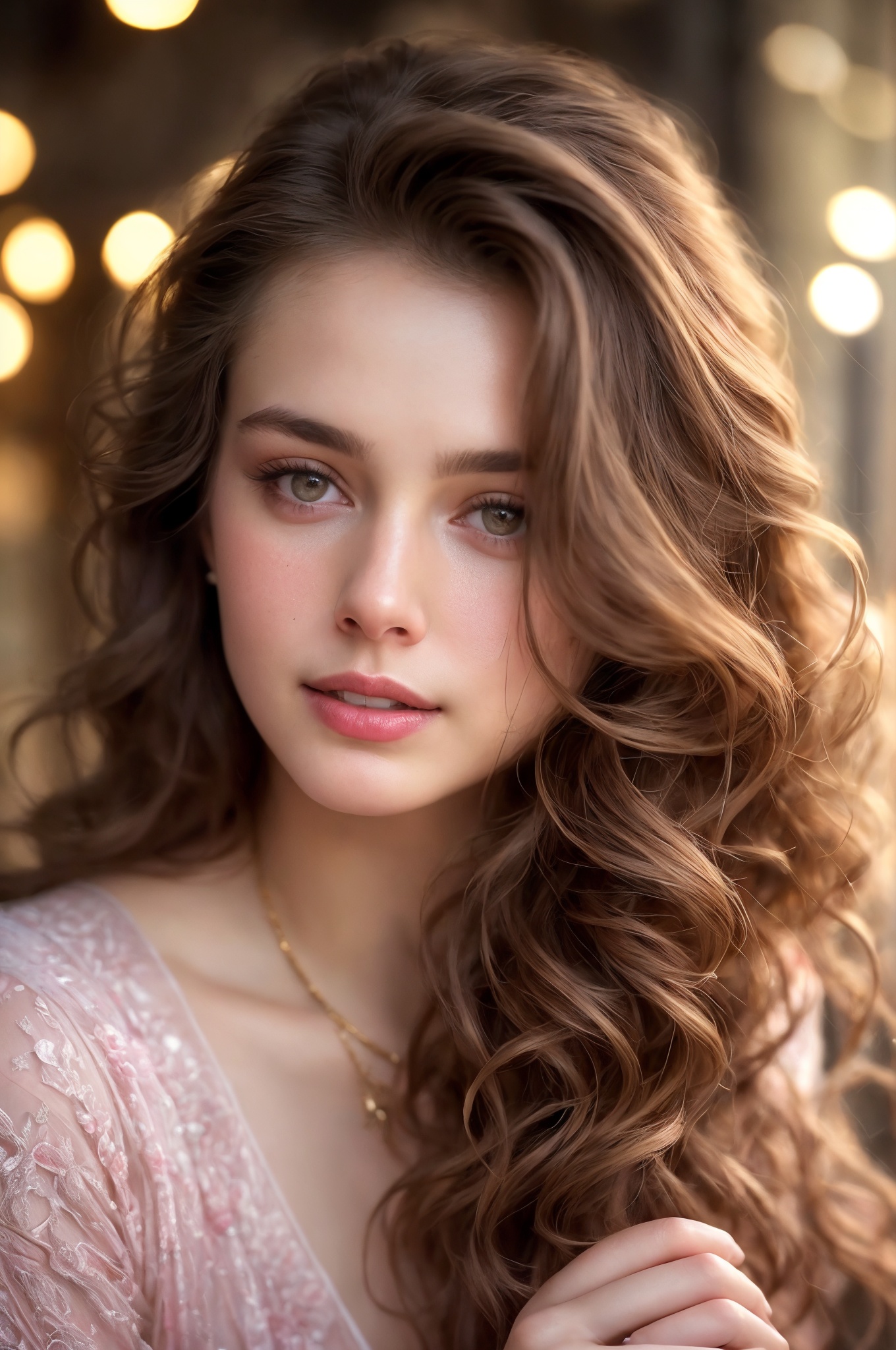 closeup face,  stunningly beautiful (((extremely innocent face ))),  wild hair on Tensor.Art