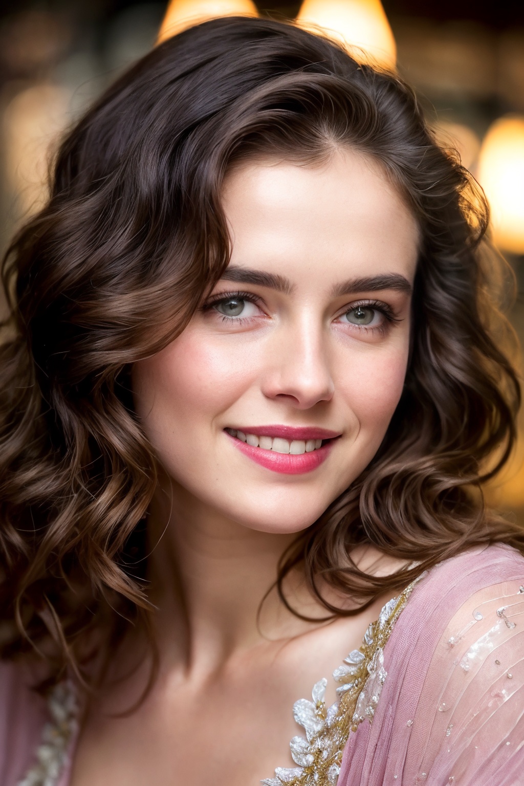 closeup face,  stunningly beautiful (((extremely innocent face ))),  wild hair on Tensor.Art