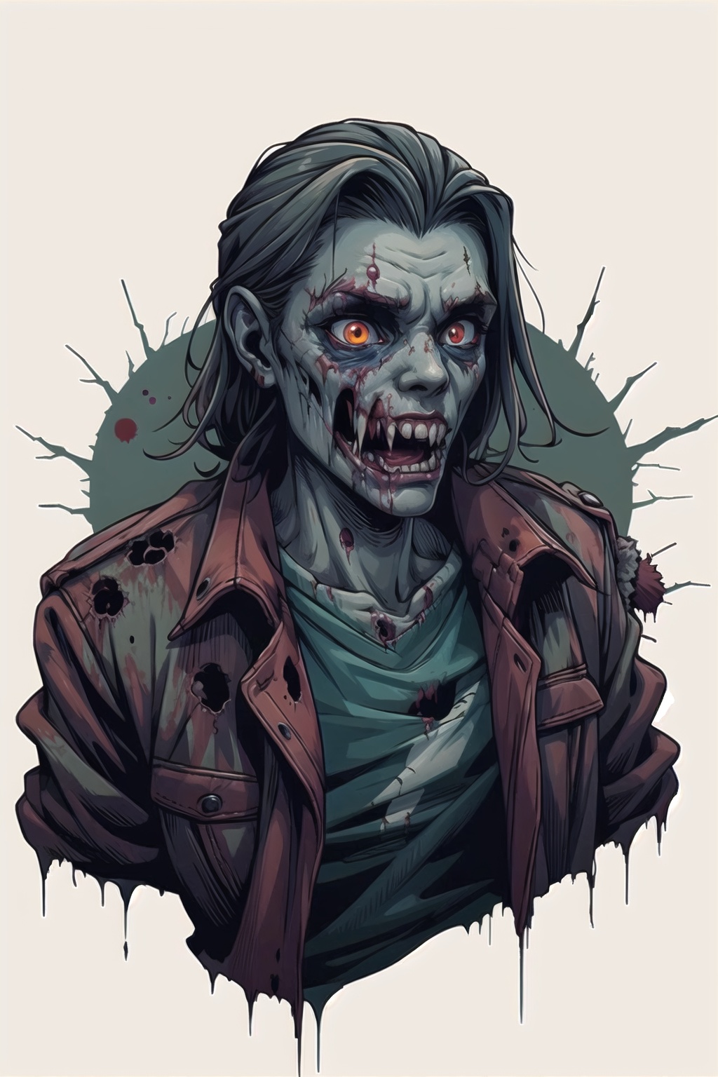 zombie,  DtRRd by Oni Toki on Tensor.Art