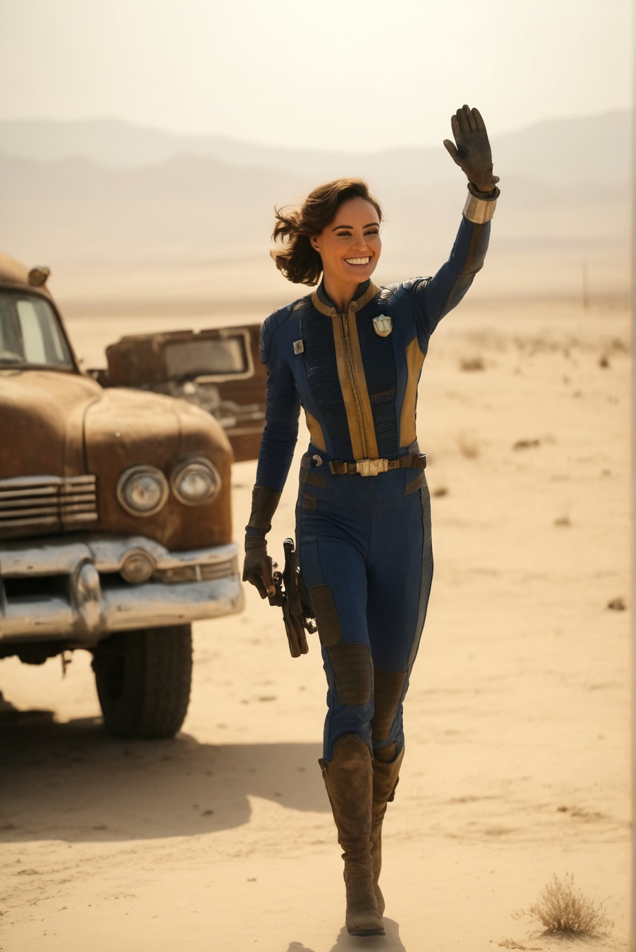falloutcinematic,  Lucy MacLean,  waving on Tensor.Art