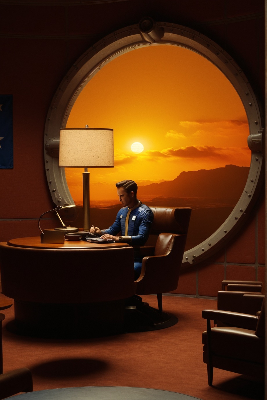 falloutcinematic,  scenery,  chair on Tensor.Art