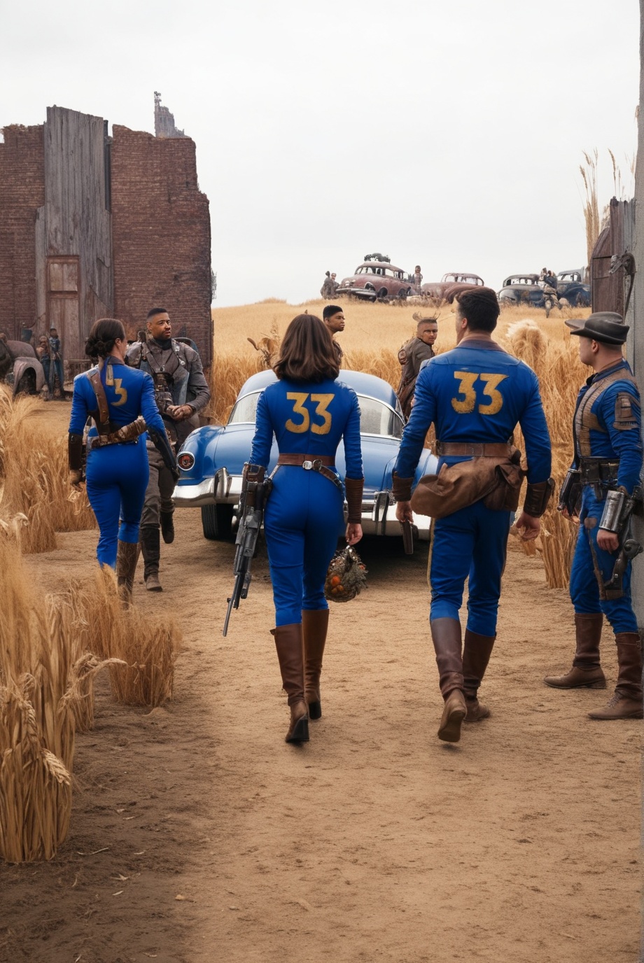 falloutcinematic,  Lucy Maclean,  vault dweller jumpsuit on Tensor.Art