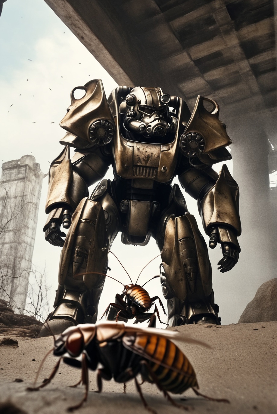 falloutcinematic,  power armor,  bear scratches on Tensor.Art