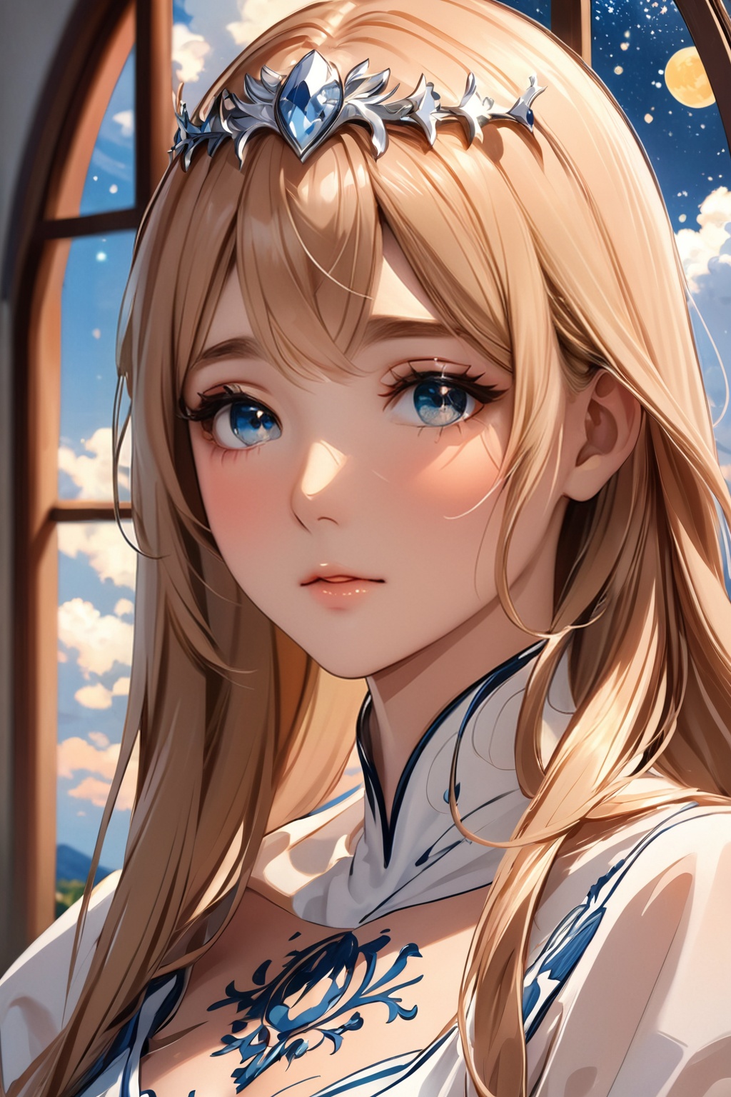 (ultra-intricate pupil in eyes,  shiny eyes),  long eyelashes on Tensor.Art