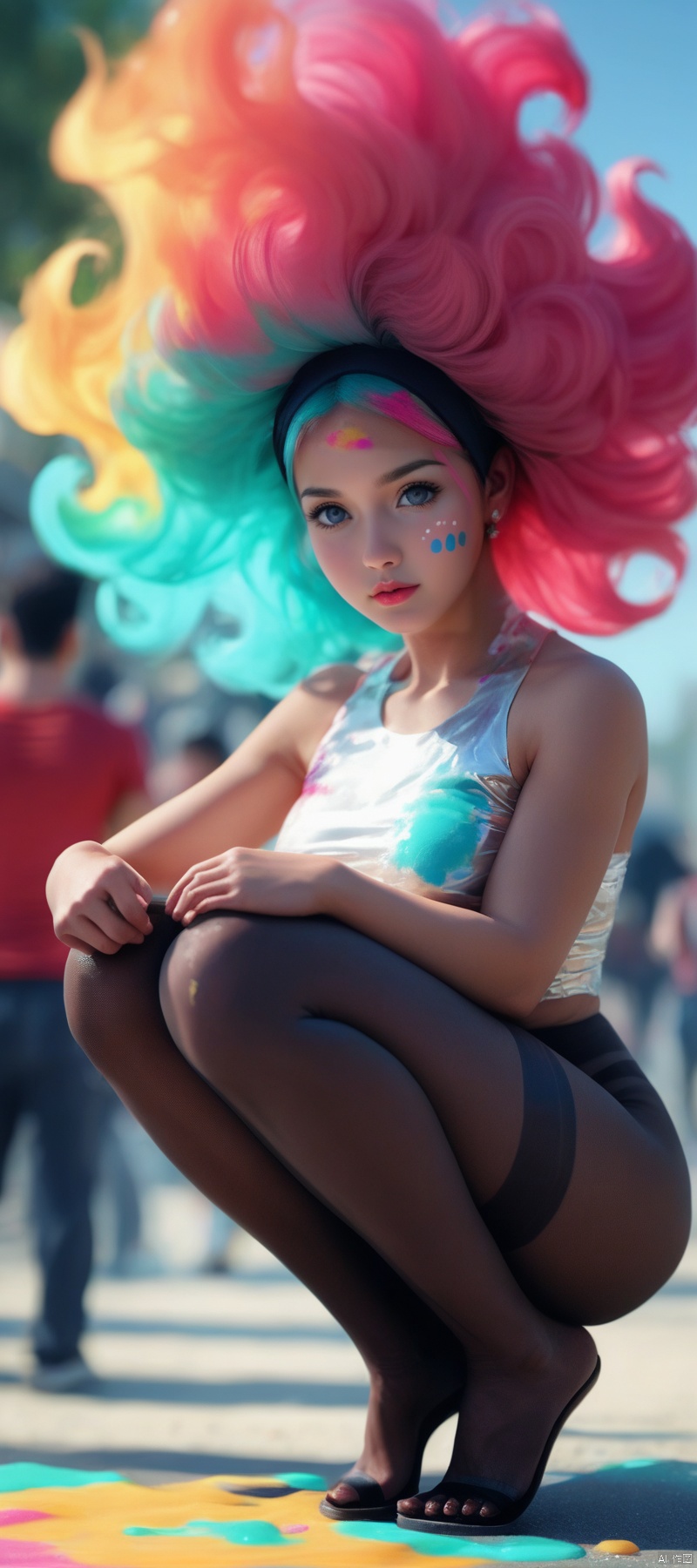 1 girl,  flame body,  masterpiece on Tensor.Art