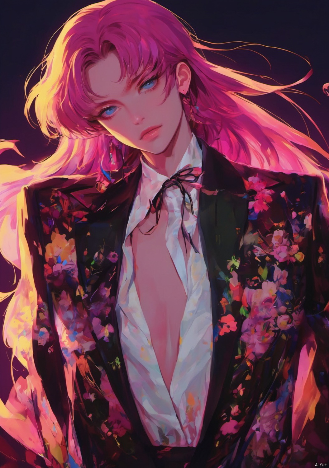  Beautiful. Beauty, suit, film lighting, anime characters