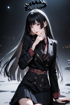  1girl,virtuosa \(arknights\),long hair,black hair,halo,wing,
She is fashionably dressed in Gucci,
ultra-detailed,best quality,(masterpiece), 
