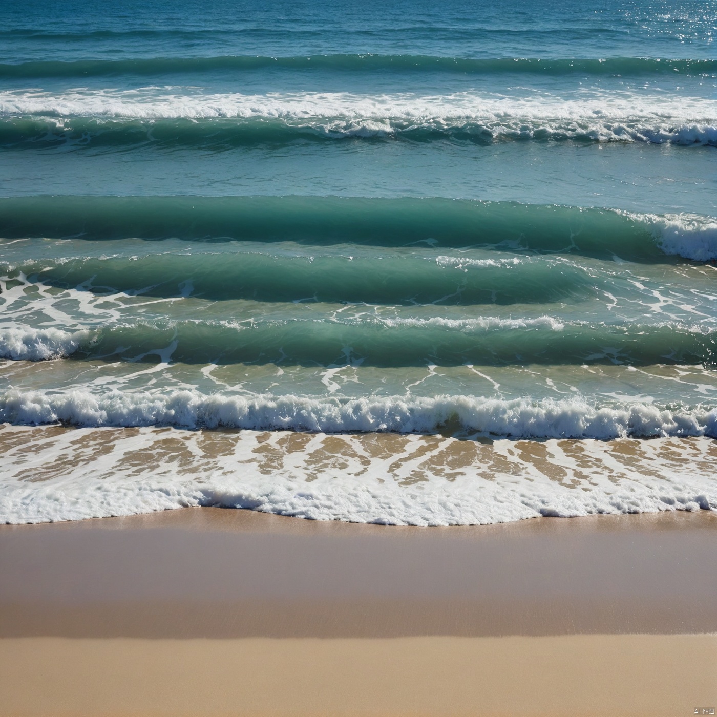sea,  Blue sky,  No clouds on Tensor.Art
