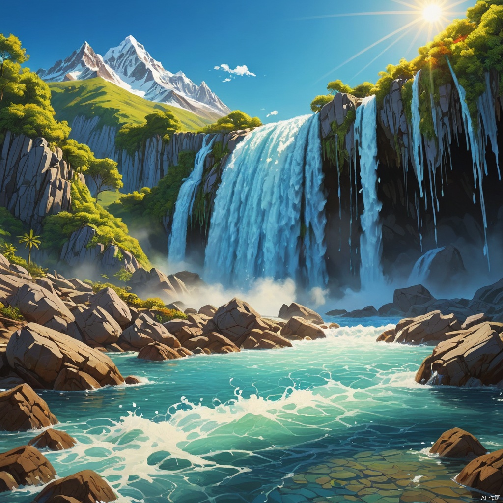sky,  day,  blue sky on Tensor.Art