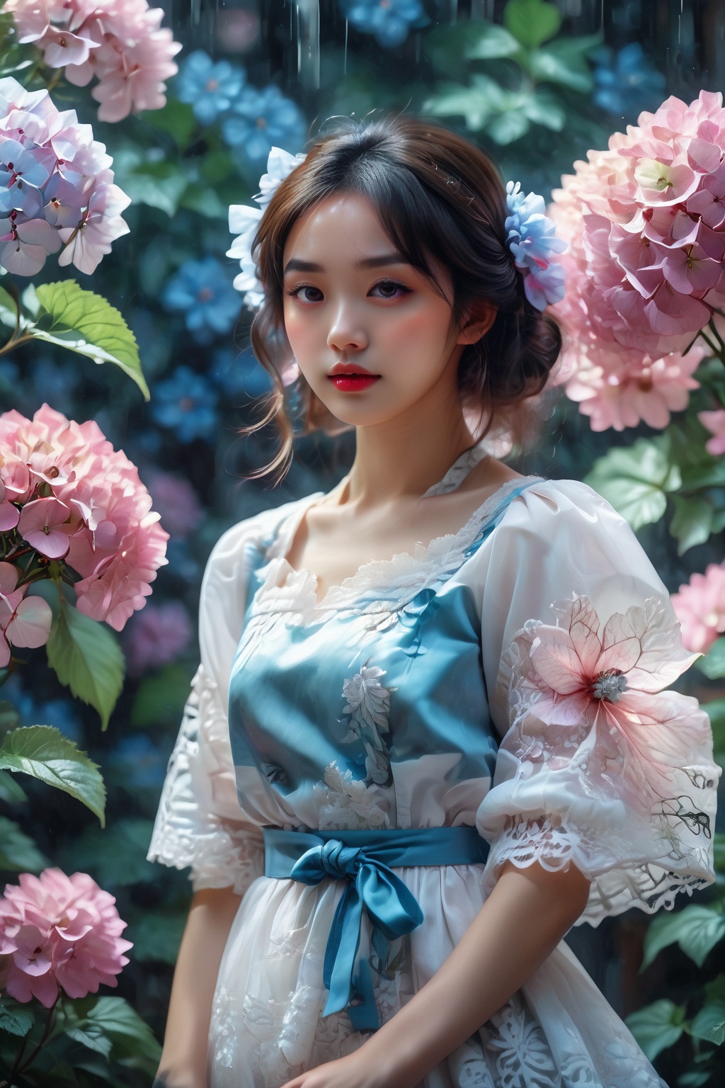 A stunning young woman dressed in modern-style attire,  modernism,  2D on Tensor.Art