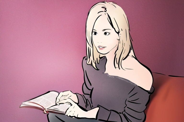 1girl,  read a book,  YunQiuStyleColor on Tensor.Art