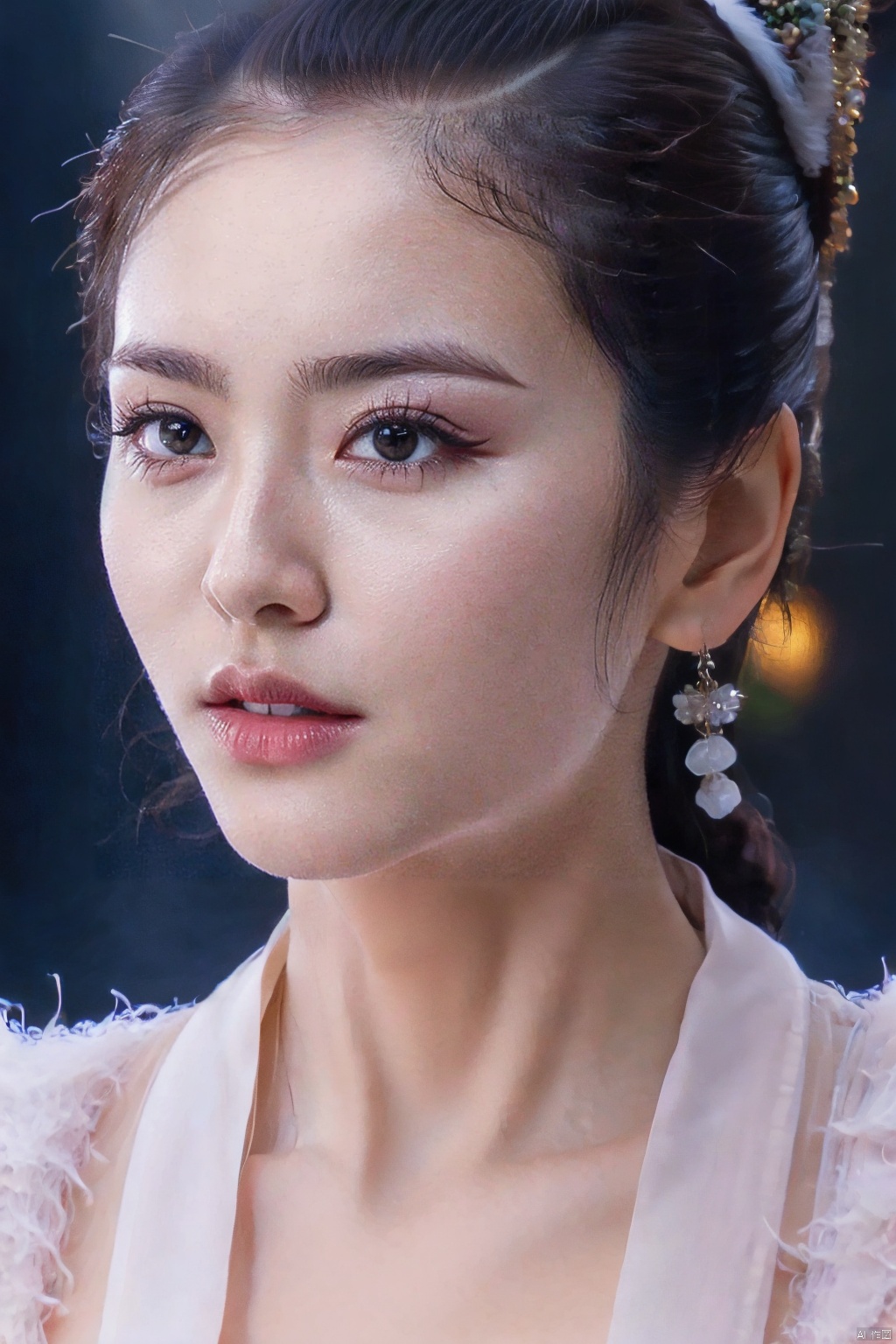 (1girl:1.3),(best quality, masterpiece, ultra-high resolution, 4K, HDR, UHD, 64K, official art), (photorealistic:1.3), (realistic:1.3), depth of field, (portrait:1.3),(sfw:1.4),, zhuangrong