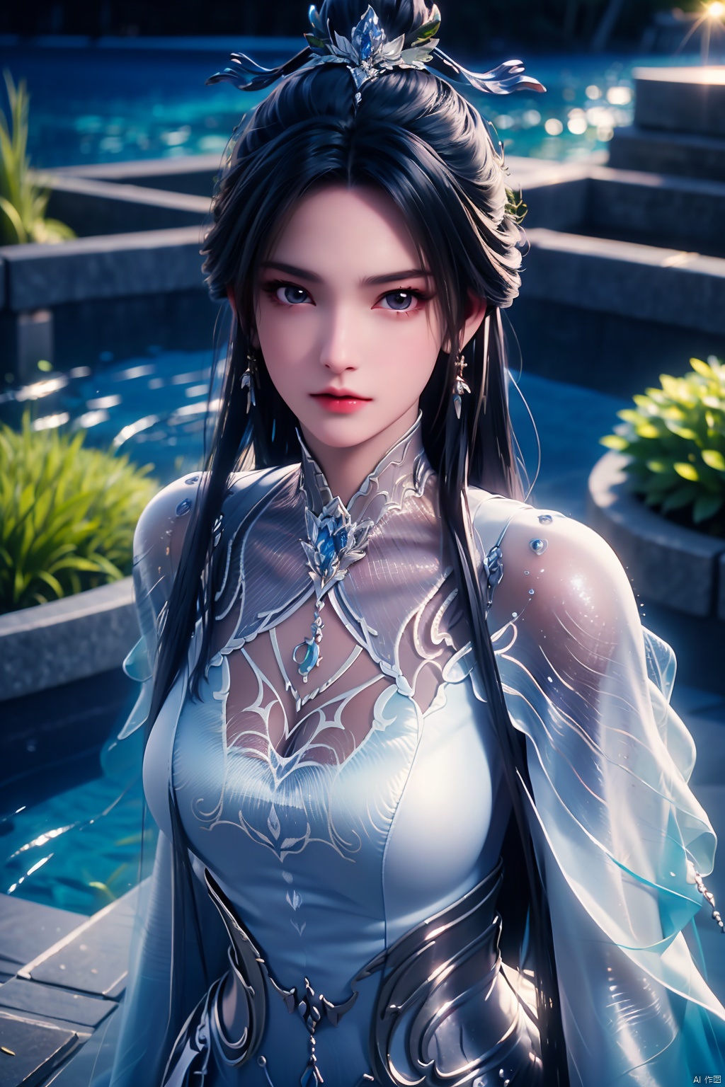  HDR, UHD, 8K, Highly detailed, best quality, masterpiece, 1girl, realistic, Highly detailed, (EOS R8, 50mm, F1.2, 8K, RAW photo:1.2), ultra realistic 8k cg,1 girl, solo focus,peafect body,Long hair,Messy hair,Bangs,hair between eyes,Sidelocks,Hair over shoulder,very long hair,shiny hair,floating hair,Bright eyes,big eyes,detailed eyes,beautiful eyes,hair ornament,hair flower,choker,frilled dress with lace,long dress,pleated dress,[loli],,outdoors,water,flower, in the ((sea of flowers)), flower field,meadow,beautiful detailed sky,feather,nature,(sunlight), skirt up,,moist skin, shiny skin, glossy skin, (best illumination, best shadow, extremely delicate and beautiful), perfect lighting, original, highres, dynamic angle, floating,depth of field, caustics,lens flare,warm lighting,(official art,beautiful and aesthetic:1.2),beautiful face, ultra detailed eyes, looking_at_viewer,kind smile,pose for picture,huolinger,, liuyifei, ((poakl)), Detail,wings,glint,glowing,((A butterfly)), LXQ,