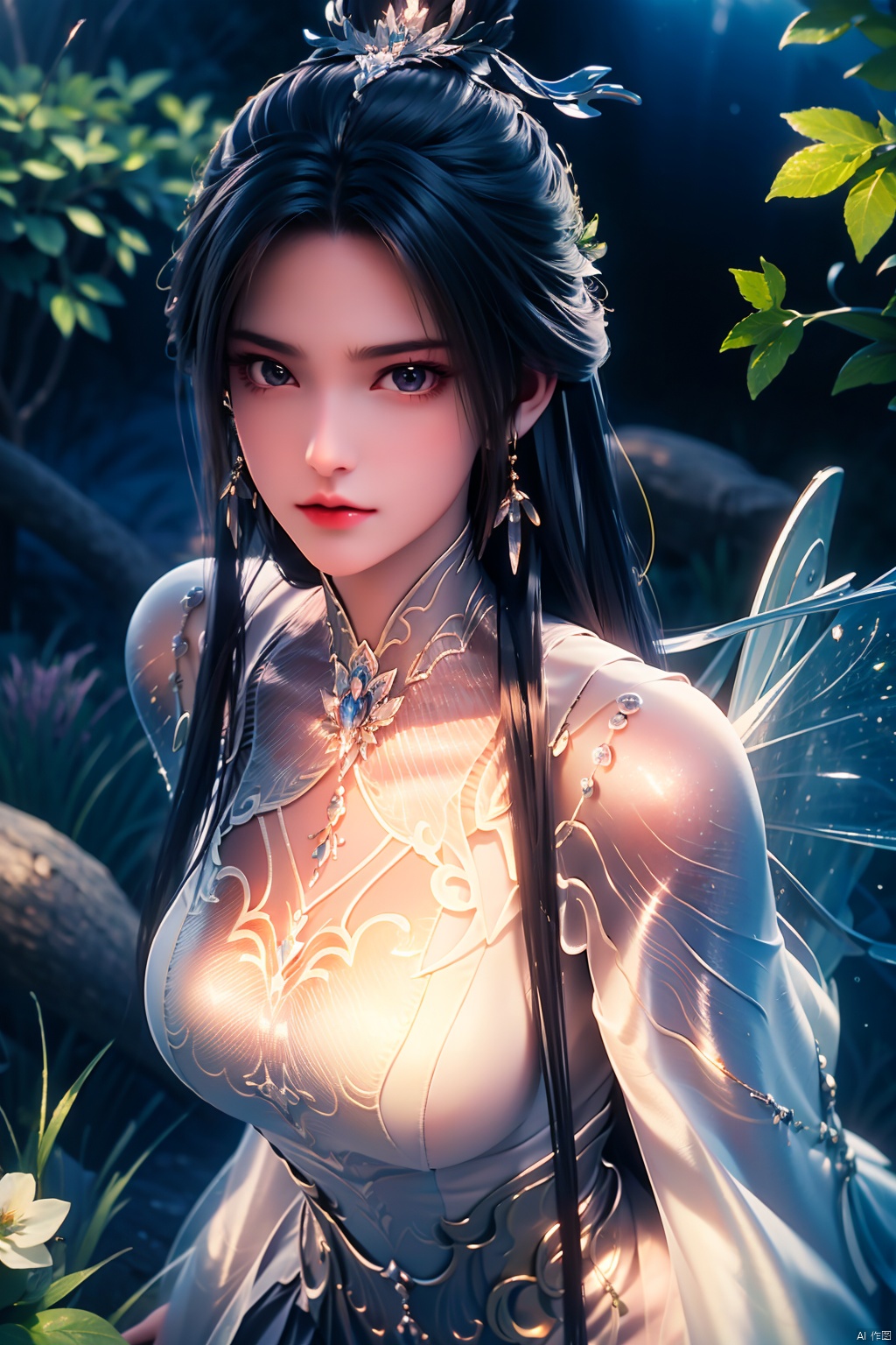  HDR, UHD, 8K, Highly detailed, best quality, masterpiece, 1girl, realistic, Highly detailed, (EOS R8, 50mm, F1.2, 8K, RAW photo:1.2), ultra realistic 8k cg,1 girl, solo focus,peafect body,Long hair,Messy hair,Bangs,hair between eyes,Sidelocks,Hair over shoulder,very long hair,shiny hair,floating hair,Bright eyes,big eyes,detailed eyes,beautiful eyes,hair ornament,hair flower,choker,frilled dress with lace,long dress,pleated dress,[loli],,outdoors,water,flower, in the ((sea of flowers)), flower field,meadow,beautiful detailed sky,feather,nature,(sunlight), skirt up,,moist skin, shiny skin, glossy skin, (best illumination, best shadow, extremely delicate and beautiful), perfect lighting, original, highres, dynamic angle, floating,depth of field, caustics,lens flare,warm lighting,(official art,beautiful and aesthetic:1.2),beautiful face, ultra detailed eyes, looking_at_viewer,kind smile,pose for picture,huolinger,, liuyifei, ((poakl)), Detail,wings,glint,glowing,((A butterfly)), LXQ,