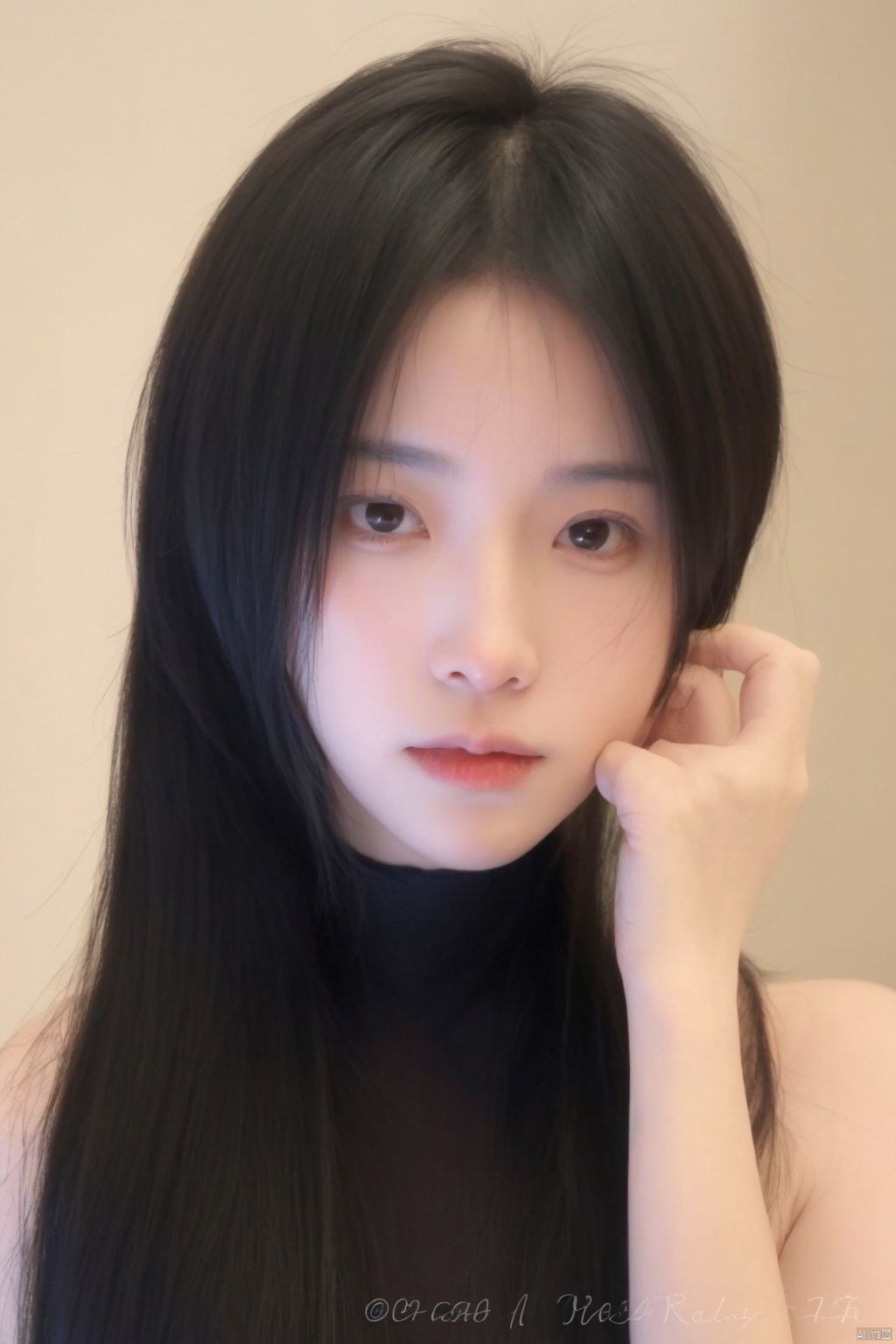  (realistic:1.5) ,highly detailed skin,1girl, big eyes ,(portrait:1.2) ,long hair , (natural skin:1.5) , (thin waist:1.4) ,(blurry background:1.5) ,necklace ,earrings