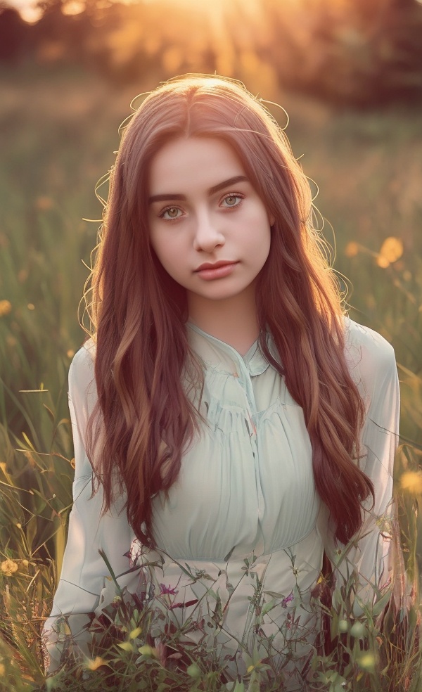 photography of a woman,  masterpiece,  with lens flare on Tensor.Art