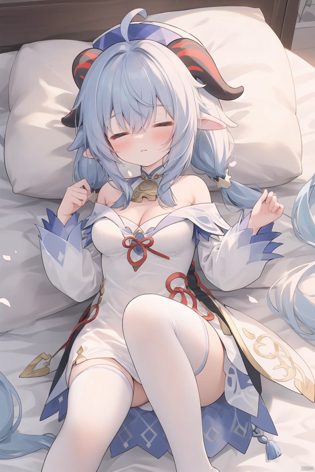 chen_bin,  sleeping,  blue_hair on Tensor.Art