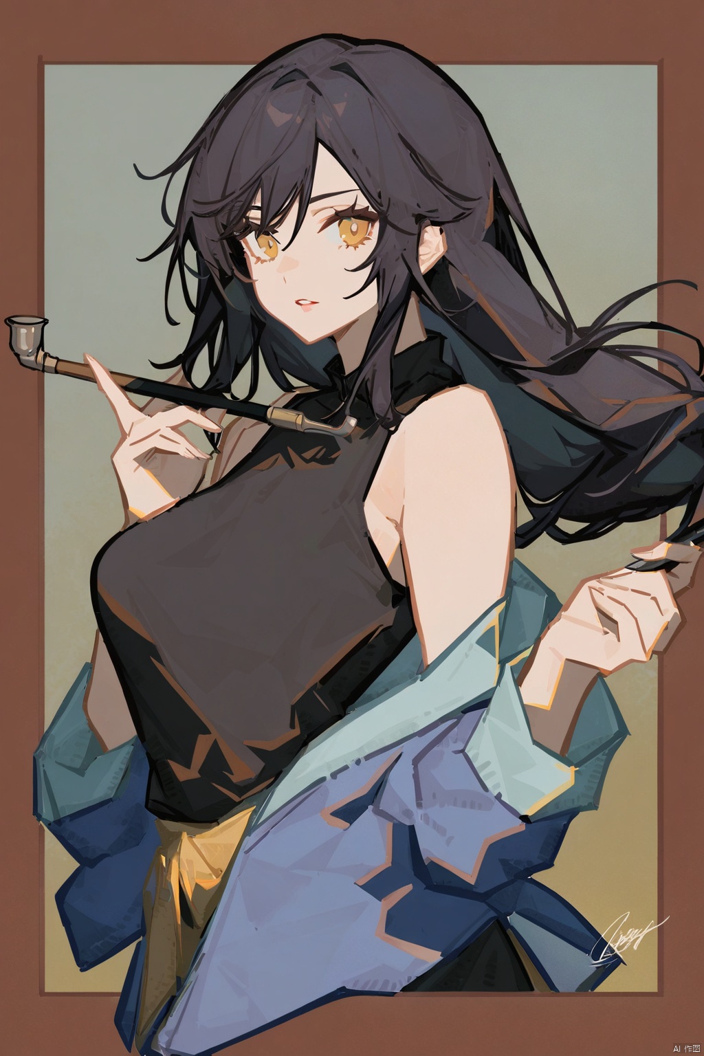 1girl,  solo,  long hair on Tensor.Art