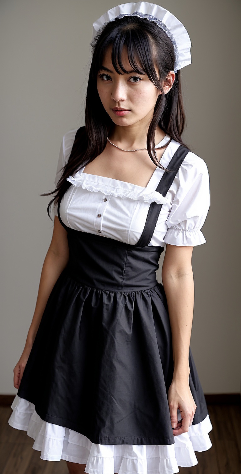 roroba,  1girl,  wear maid clothes on Tensor.Art