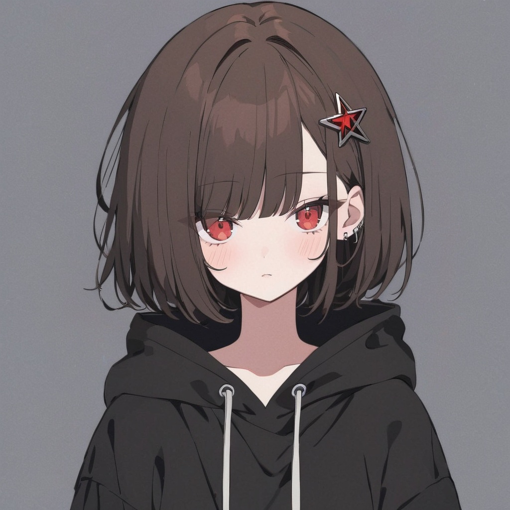 girl,  chara,  red eyes on Tensor.Art