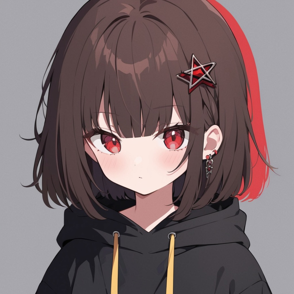 girl,  chara,  red eyes on Tensor.Art