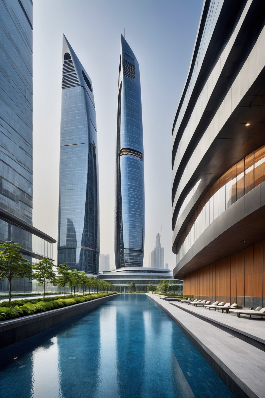 score_9, score_8_up, score_7_up, score_6_up, score_5_up, score_4_up, Indoor, modern skyscraper, futuristic design, urban backdrop, clean lines, sleek appearance, state-of-the-art facilities, environmental sustainability
