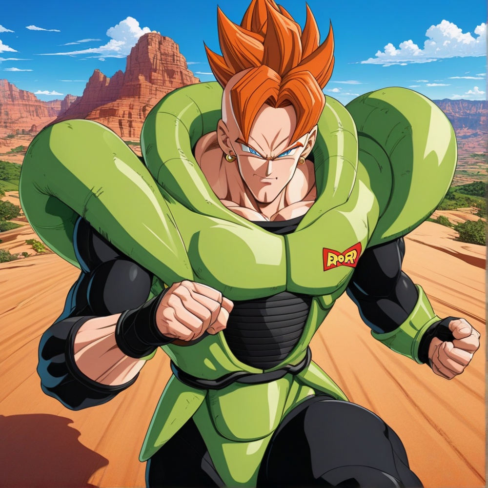 1boy,  Android 16,  character on Tensor.Art