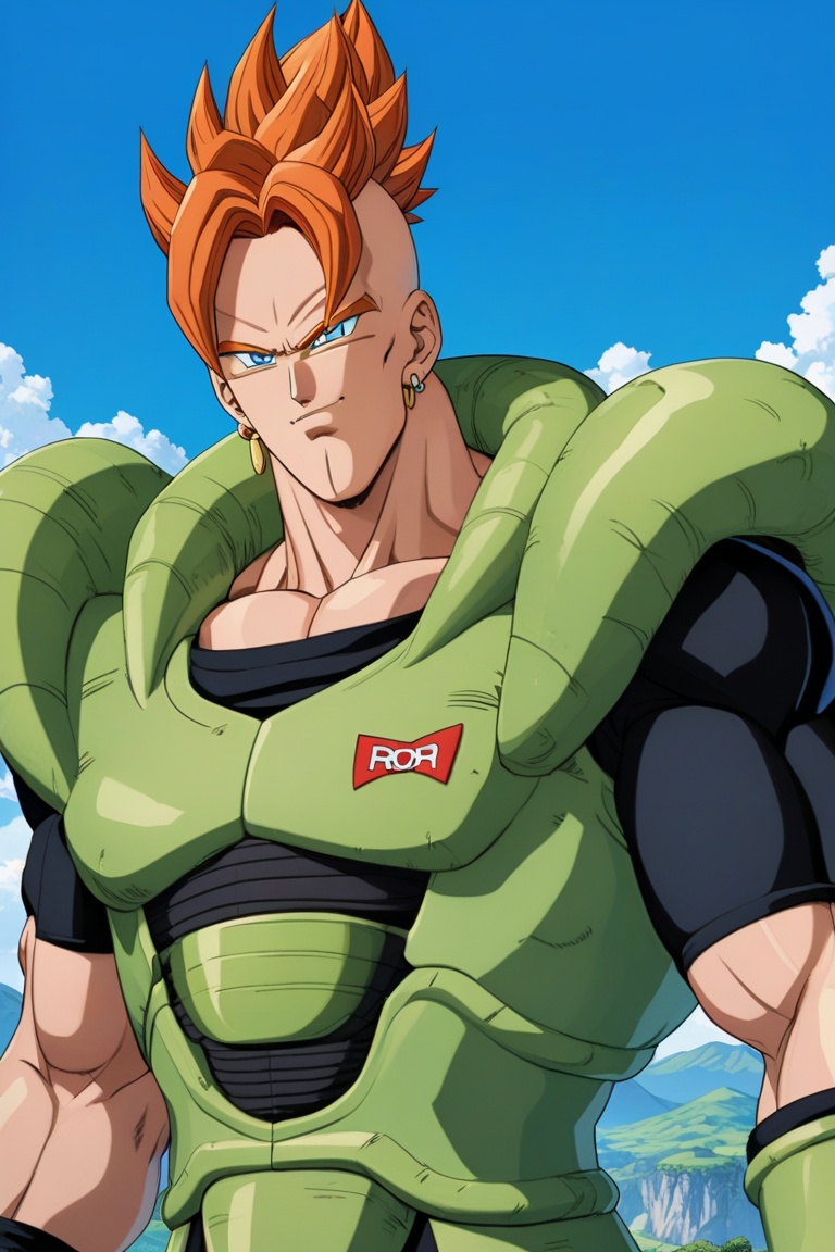1boy,  Android 16,  character on Tensor.Art