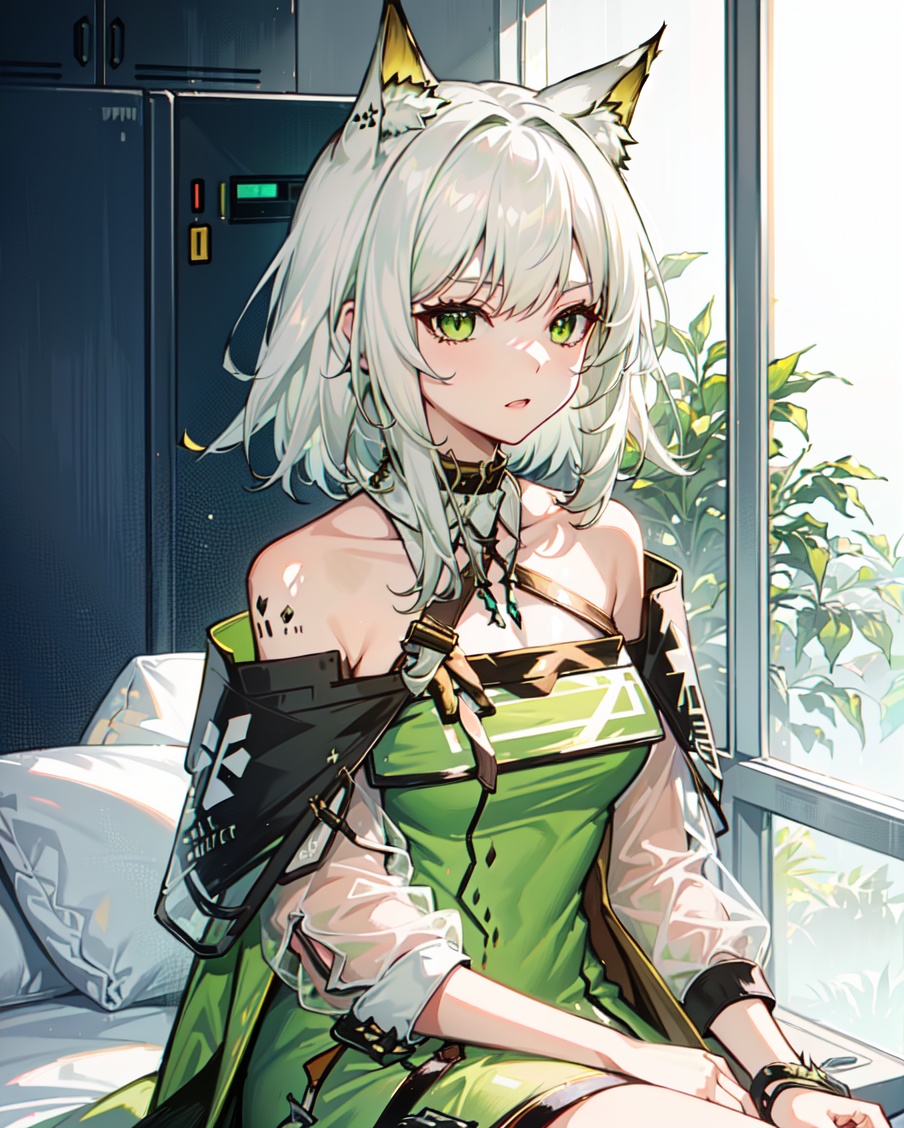 (default,  kal'tsit \(arknights\),  short hair on Tensor.Art