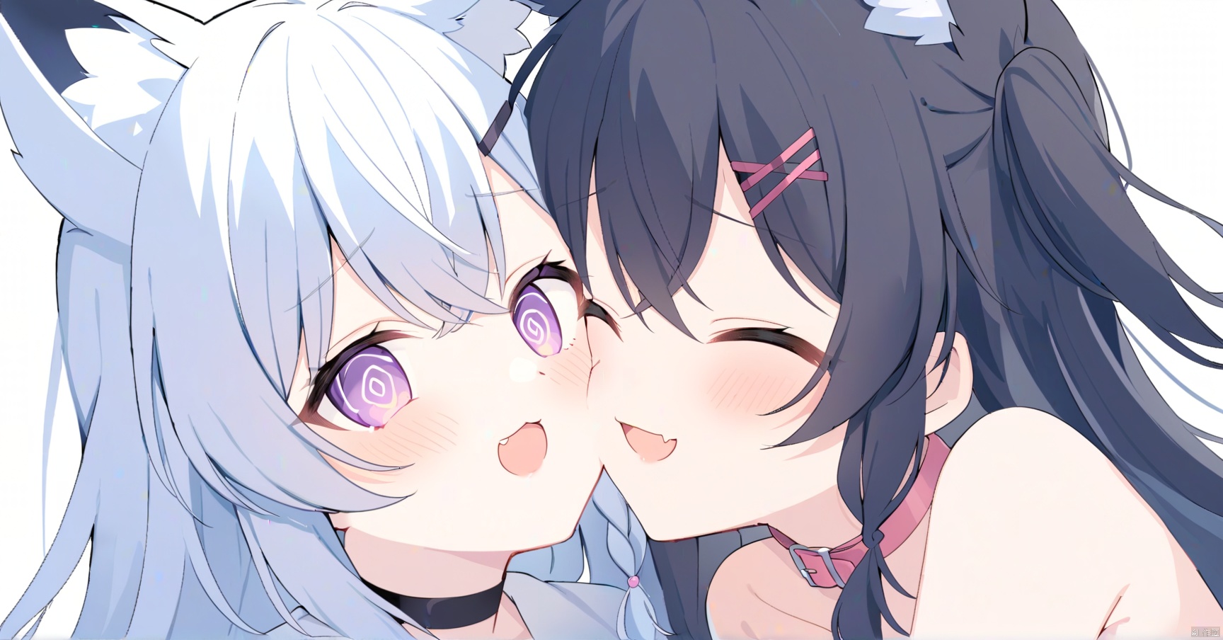 long hair,  smile,  multiple girls by 夏以岚 on Tensor.Art