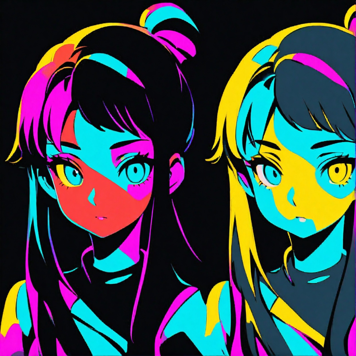 Polychrome,  1girl,  night on Tensor.Art