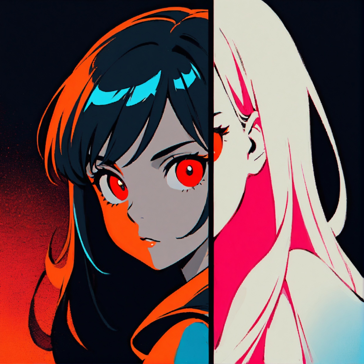 1girl,  night,  dark on Tensor.Art