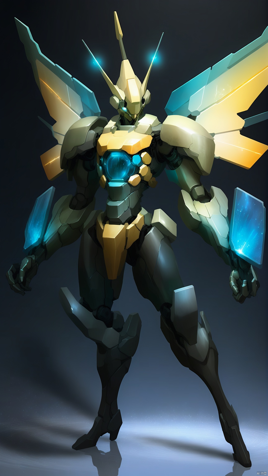  The mecha girl is dressed in a sultry magical dress and dances amidst the radiant magical light. Her armor exudes magical sparks, as if she were a fairy surrounded by a magical atmosphere. Ultra-realistic brushstrokes meticulously depict her dance in the magical light and shadow, and the simple but gorgeous structure highlights the sultriness and voluptuousness of the mecha and the magical fairyland