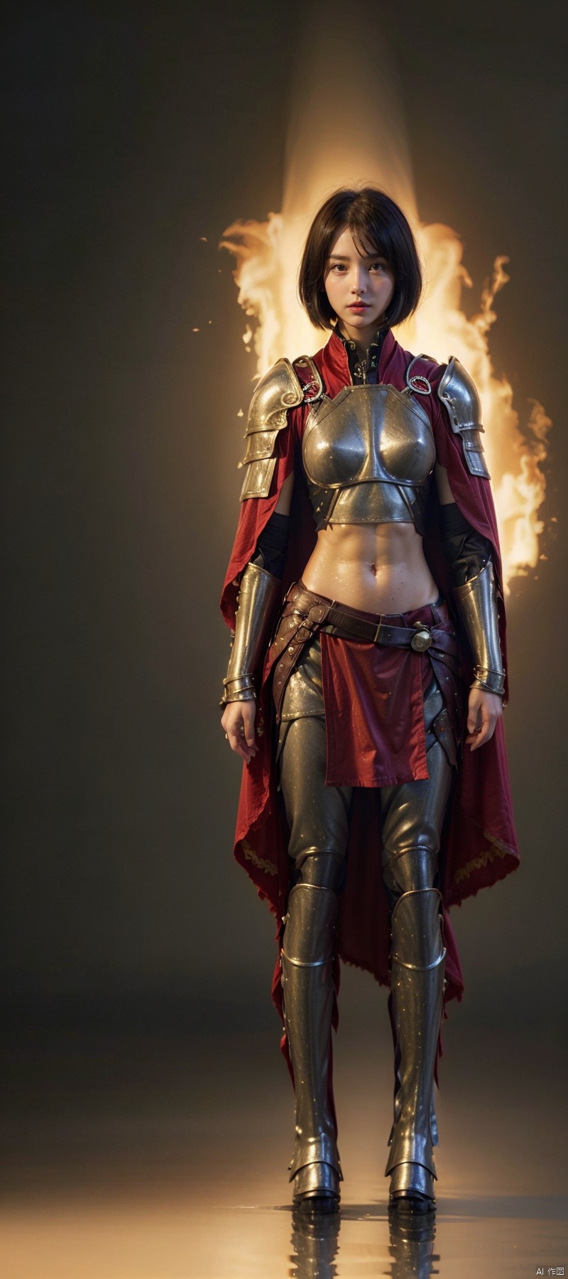 1 girl,  flame body,  masterpiece on Tensor.Art