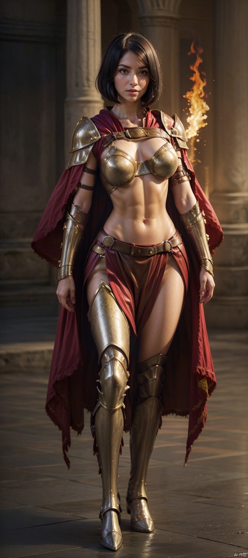 1 girl,  flame body,  masterpiece on Tensor.Art