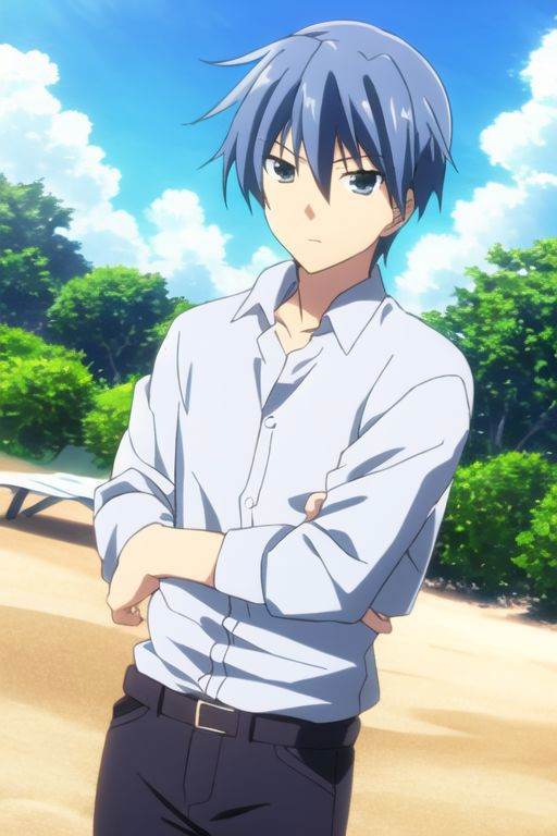 Tomoya Okazaki,  masterpiece,  best quality on Tensor.Art