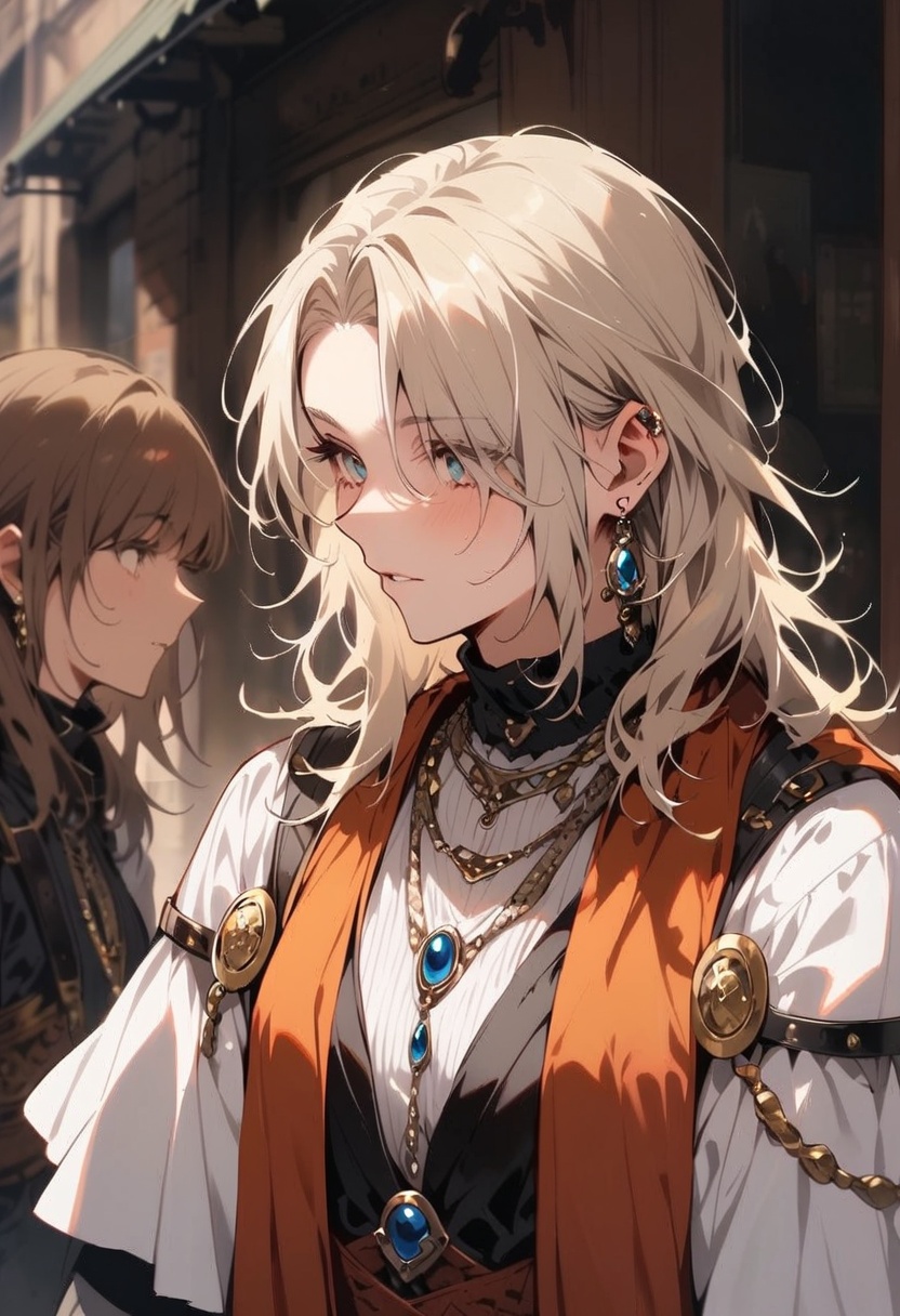 mullet hair,  shullet,  medium hair on Tensor.Art