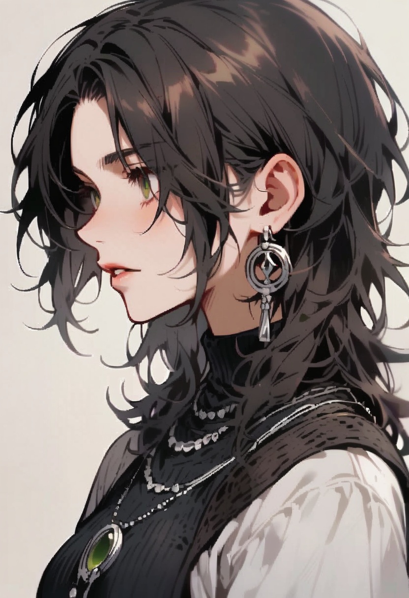 mullet hair,  shullet,  medium hair on Tensor.Art