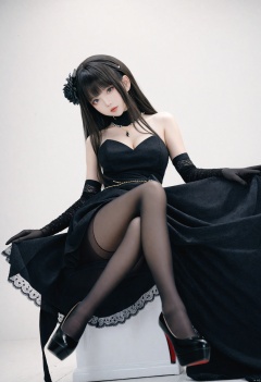  masterpiece, best quality, 1girl, lookig at viewer, black hair, thighband pantyhose, black dress, gloves, dress, sitting, black gloves, elbow gloves, crossed legs, long hair, high heels, flower, black pantyhose, hair ornament, breasts, rose, bare shoulders, thighs, large breasts, legs, lace trim, black flower, black rose, black footwear, hair flower, bangs, BREAK, fine fabric emphasis, best quality, amazing quality, very aesthetic, absurdres, best quality, amazing quality, very aesthetic, absurdres, Highly detailed, best quality, masterpiece, Highly detailed,