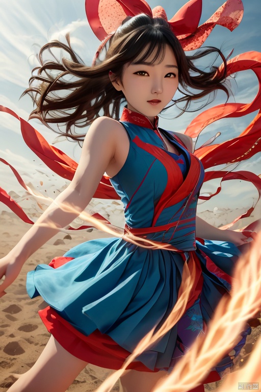 , haha,1girl,(speed line:1.05),（wind：1.1）,