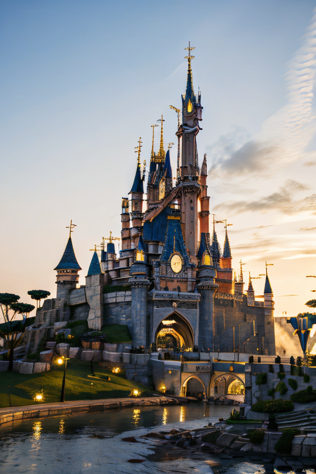  disney_castle, Light master, outdoor