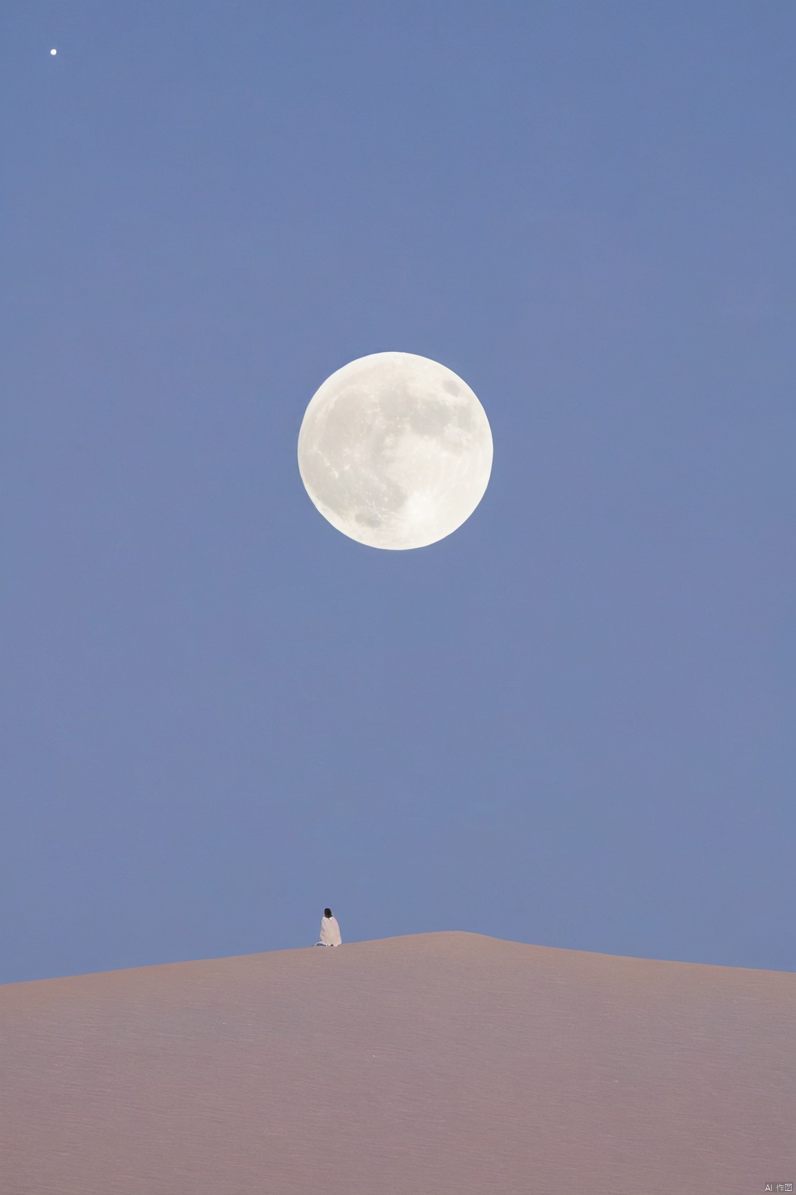 sky_moon,sky,full moon,scenery,desert,wide shot,glitter,star,more detail XL,xxmixgirl, xxmix_girl, monkren