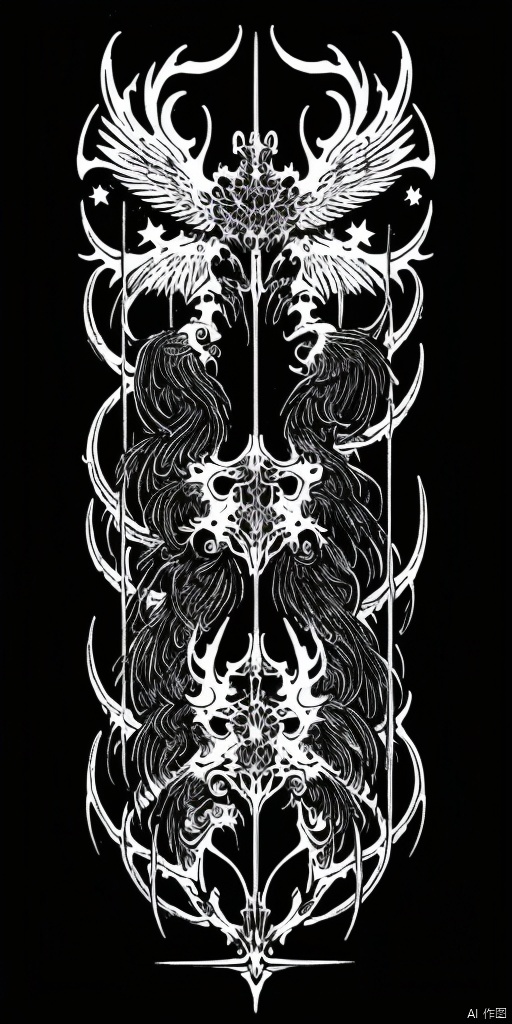 Science, Metal mechanical parts, stars, cyberpunk, futurism, Rune used for decoration(0.2), Blanking of pattern, Aesthetic, tattoo draft, Sharp lines, slim line(0.7), white background, no humans, draft, slim pattern, Large area blank(2), masterpiece, extreme details, cyber sigilism(1),黑白画, pen drawing ,钢笔画, gothichorrorai,线条