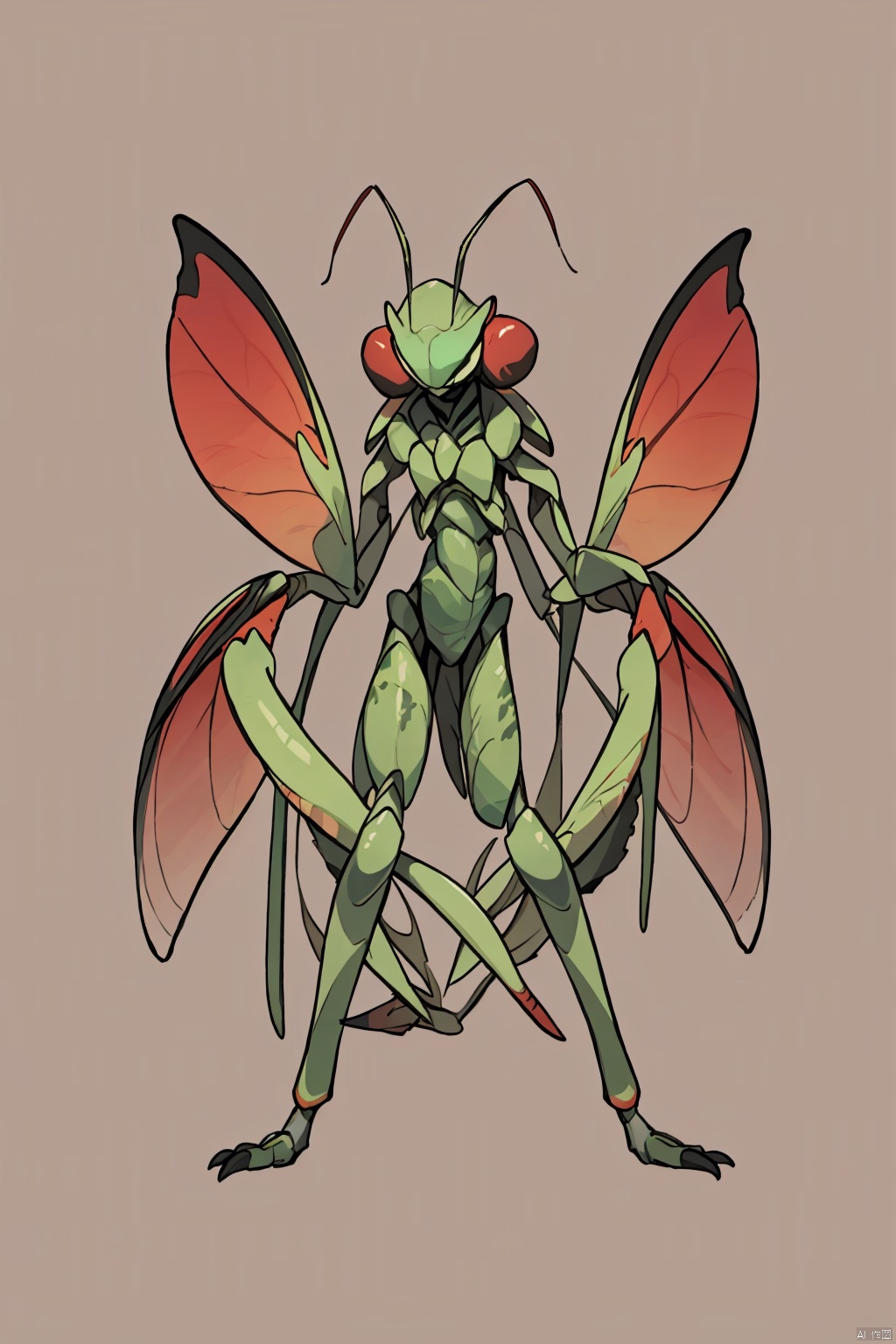 Bestquality,8k,(((masterpiece))),((bestquality)),,solo, Mantis monster
