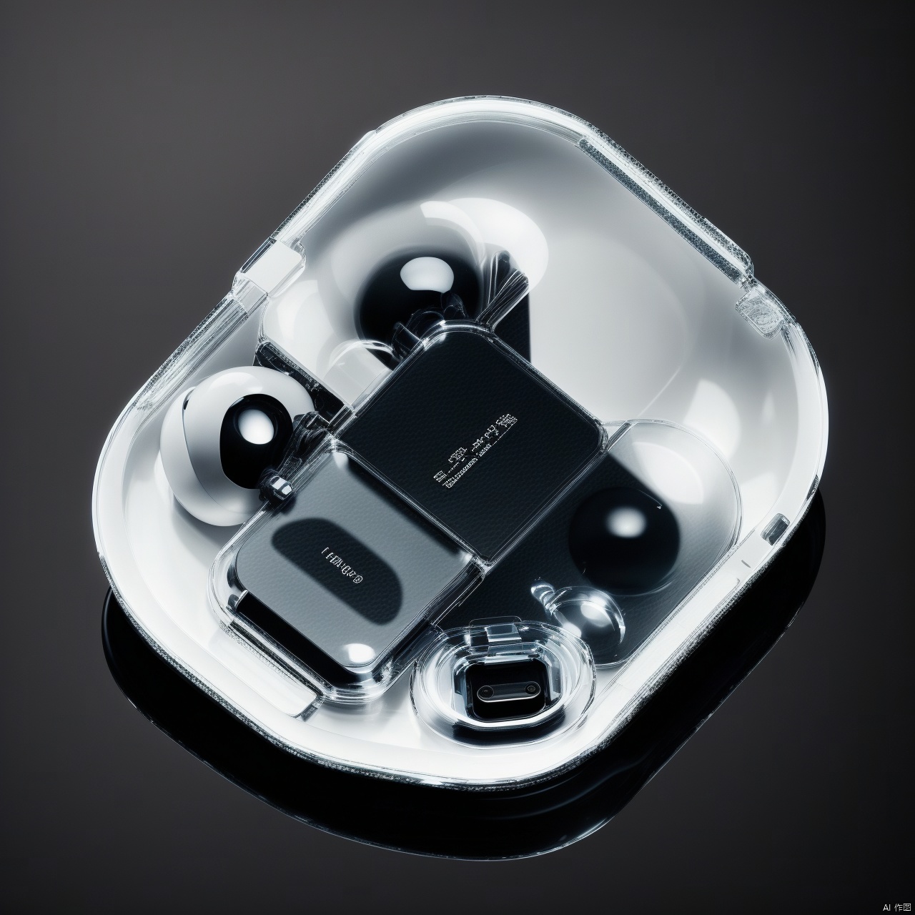  simple background, no humans, black background, handheld game console