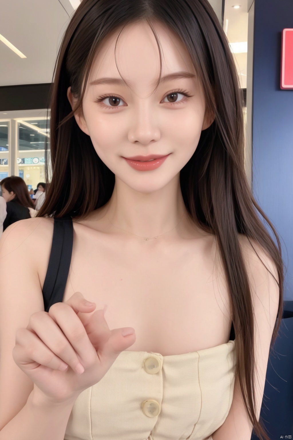 Hong Kong girl, dynamic pose, close-up